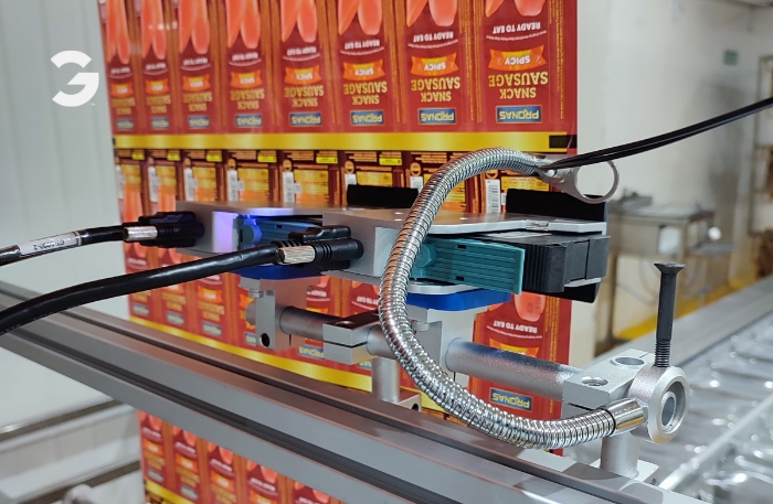 hasil cetak mesin coding tij plastik fleksibel makanan